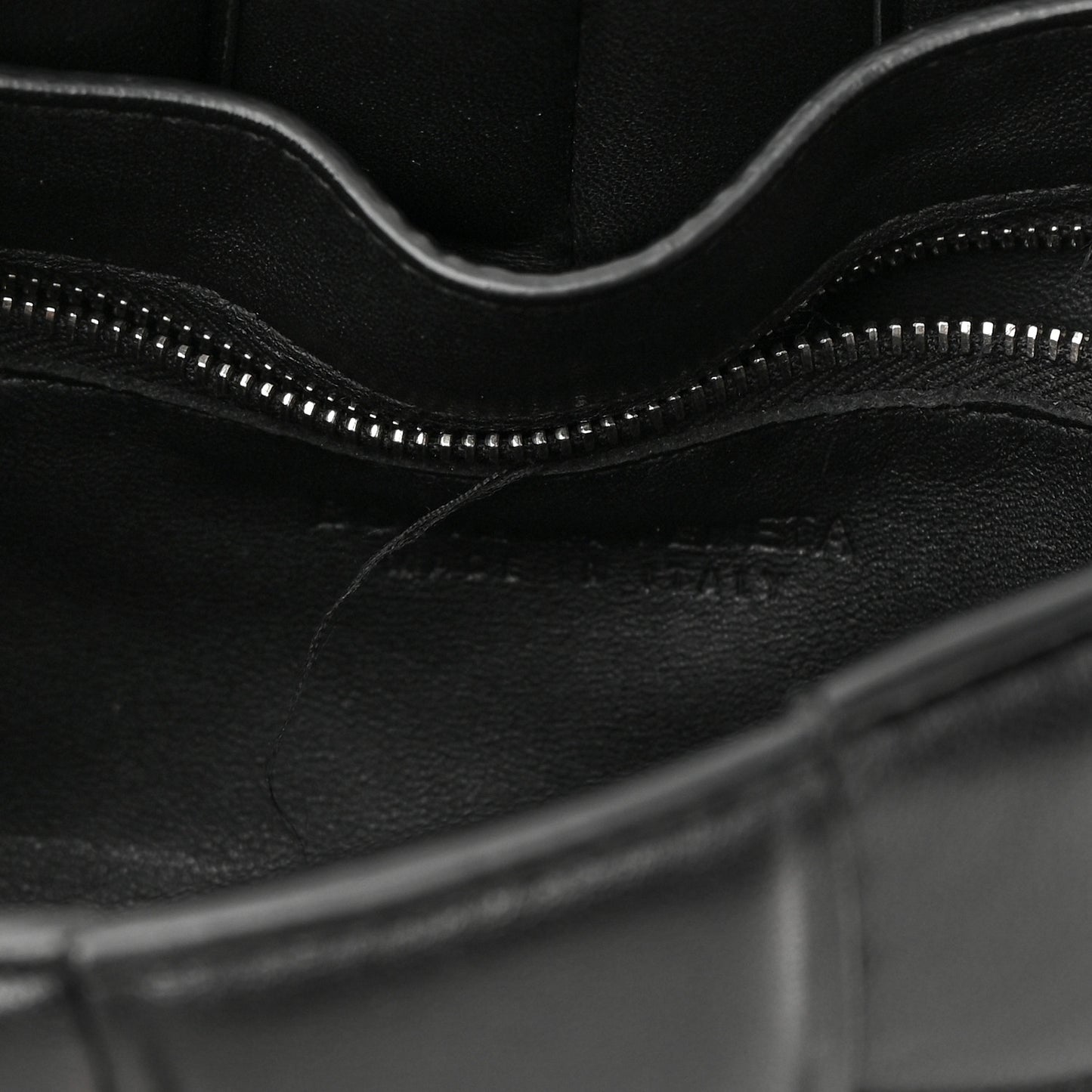 Nappa Maxi Intreccio Padded Cassette Crossbody Bag Black