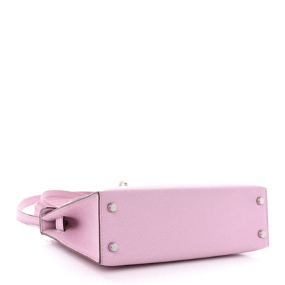 Hermes Epsom Mini Kelly Sellier 20 Mauve Sylvestre 4 of 14