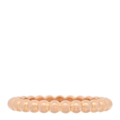 Van Cleef & Arpels 18K Rose Gold Medium  Perlee Ring 58 8.25 1 of 5