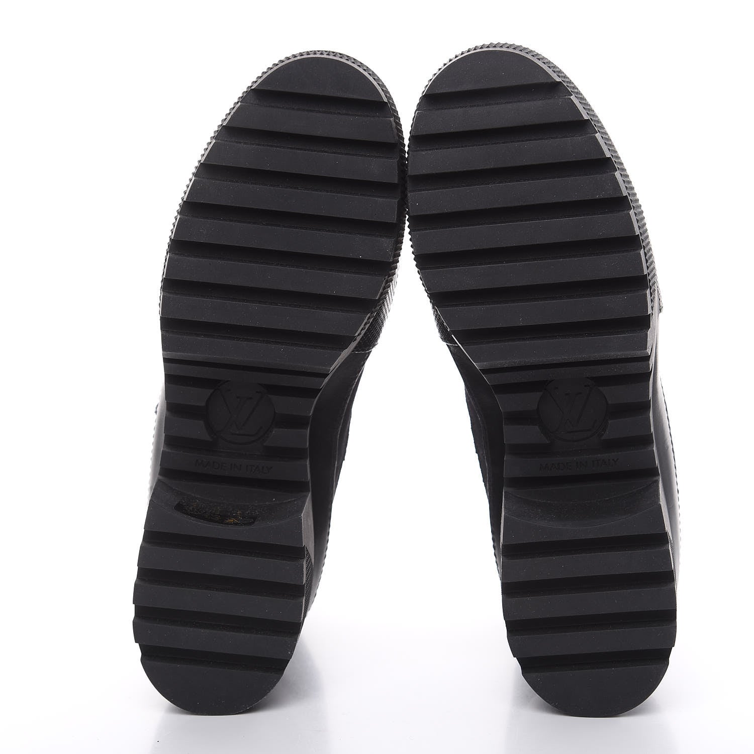 Louis Vuitton Suede Calfskin Monogram LV Black Heart Laureate Platform Desert Boots 36 Black 5 of 8