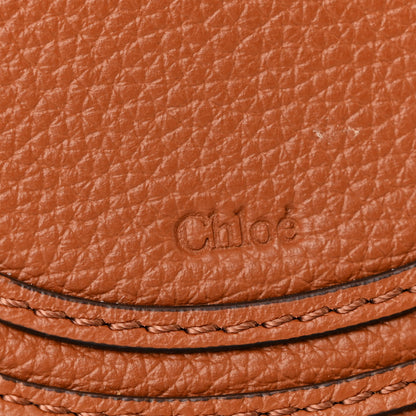 Chloe Raffia Small Grain Calfskin Small Marcie Basket Crossbody Tan 6 of 11