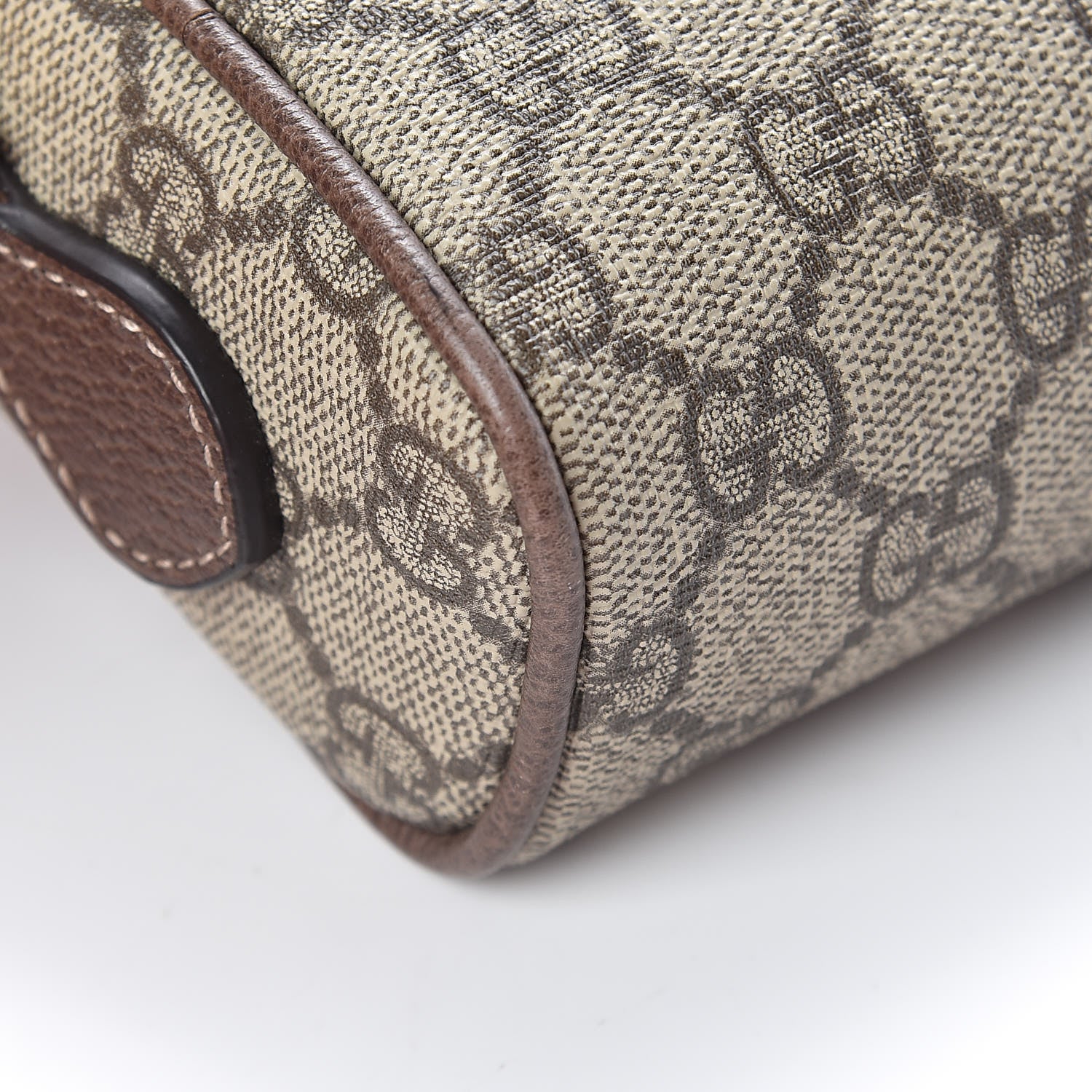 Gucci GG Supreme Monogram Web Mini Ophidia Shoulder Bag Brown 11 of 12