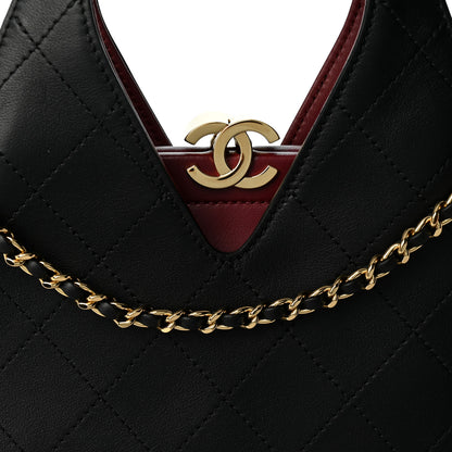Chanel Calfskin Chic Lady Small Shopping Tote Black 8 of 10