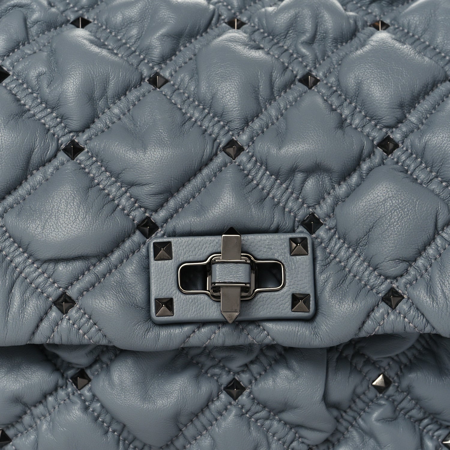 Valentino Garavani Nappa Medium Spikeme Shoulder Bag Nuage 7 of 9