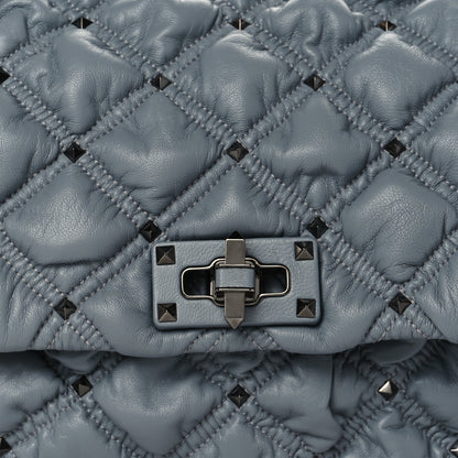 Valentino Garavani Nappa Medium Spikeme Shoulder Bag Nuage 7 of 9