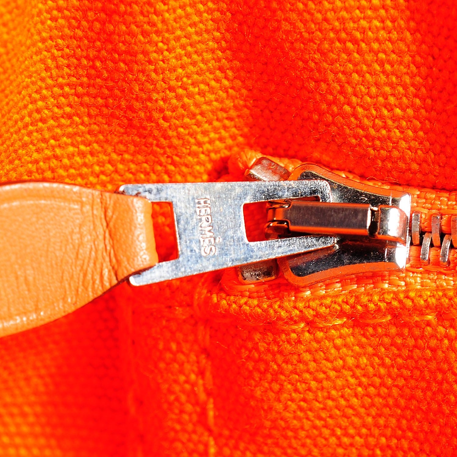 Hermes Toile Fourre Tout MM Orange 5 of 15