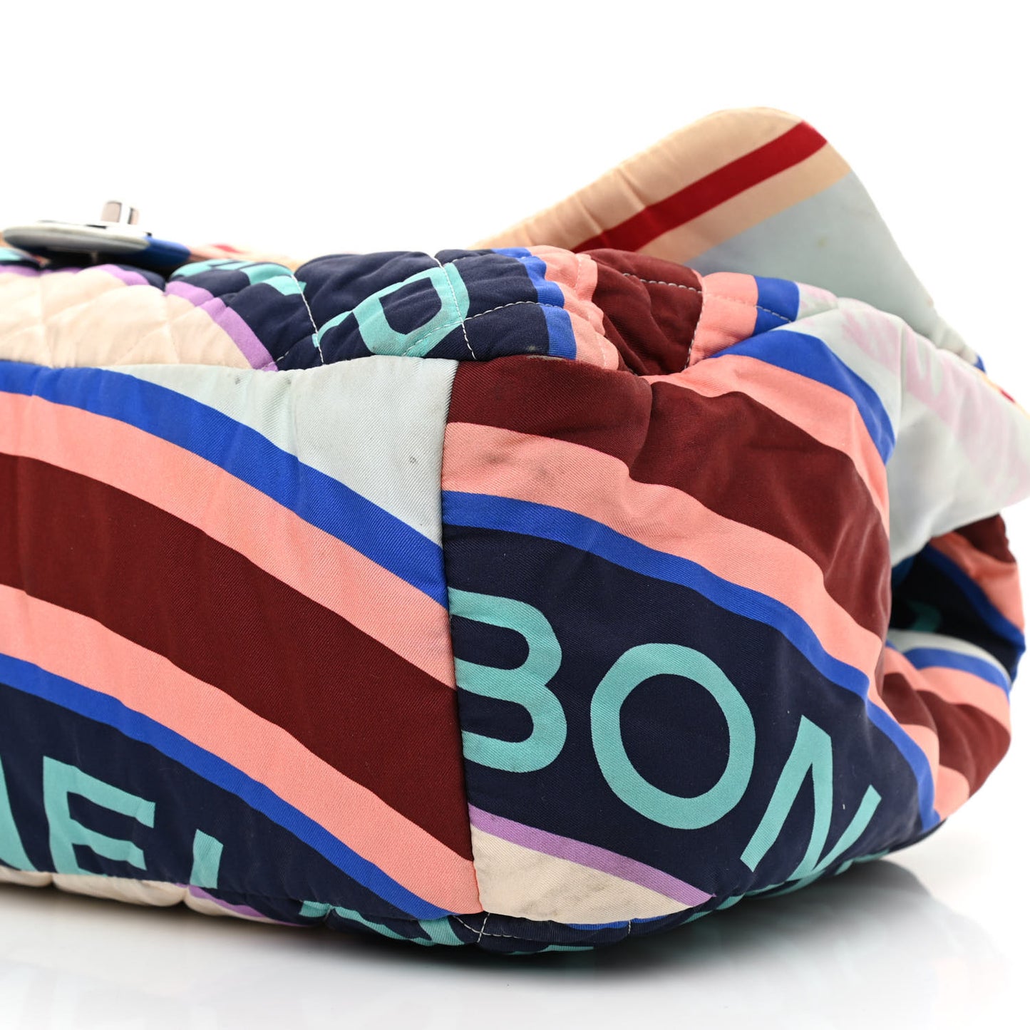 Fabric Quilted Printed XXL Flap Multicolor