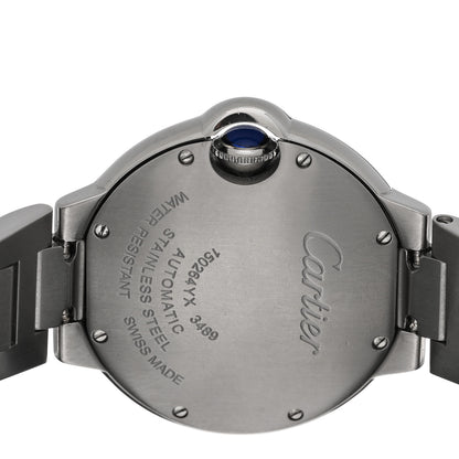 Cartier Stainless Steel Diamond Bezel 33mm Ballon Bleu De Cartier Automatic Watch 4 of 5