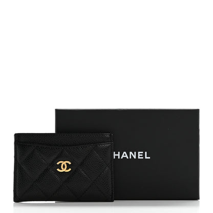 Chanel Caviar Quilted Card Holder Black 7 of 7