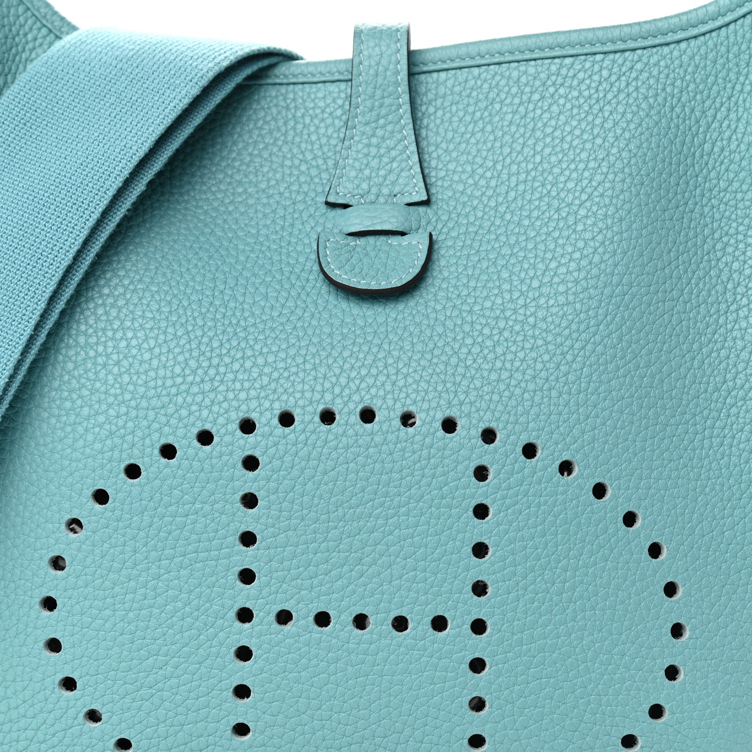 Hermes Taurillon Clemence Evelyne III PM Bleu Atoll 8 of 12