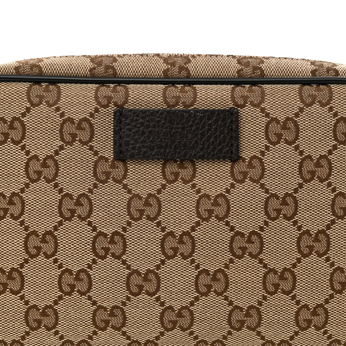 Monogram Dollar Calfskin Belt Bag Beige Ebony Testa di Moro Marrone Scuro