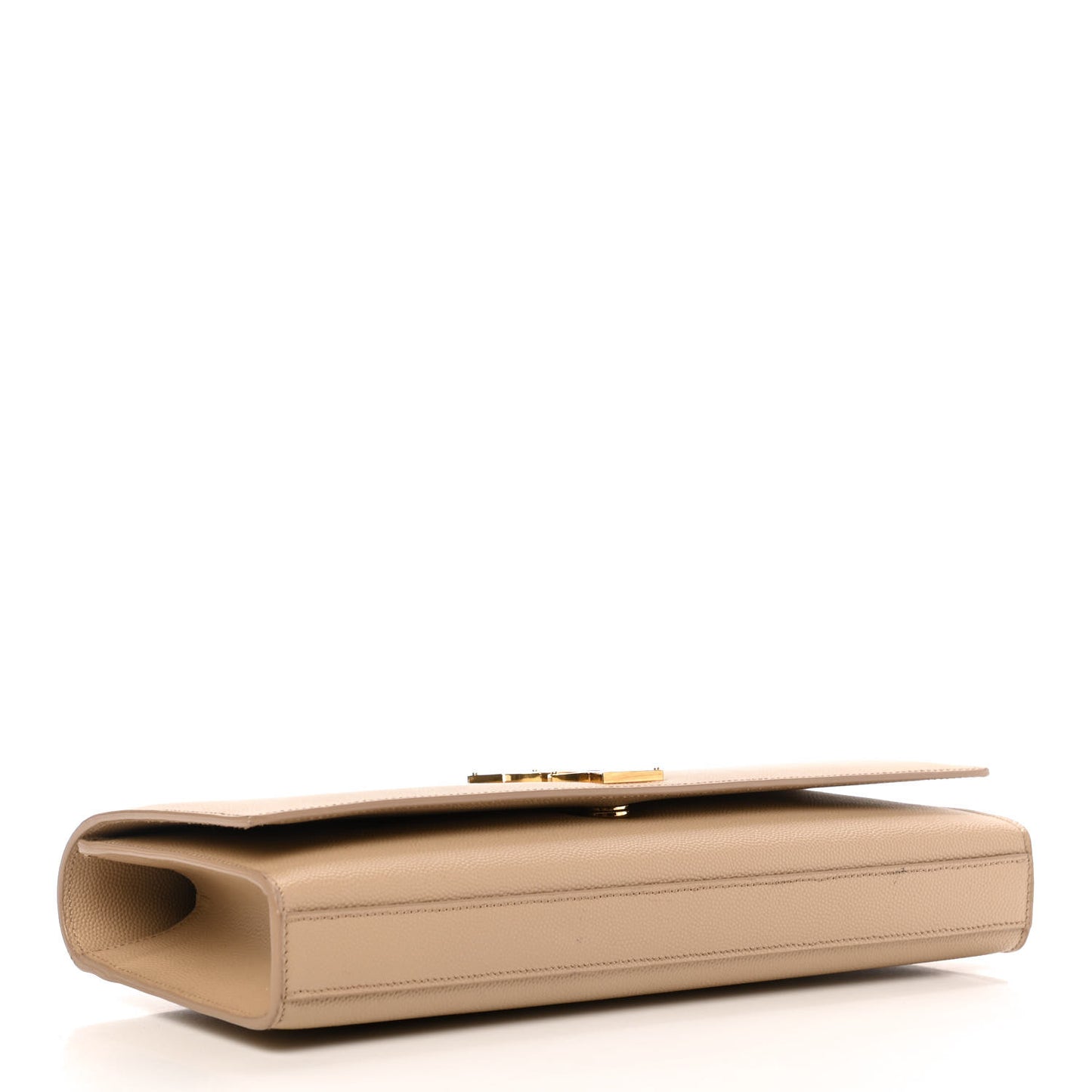 Grain De Poudre Classic Monogram Cassandre Clutch Dark Beige