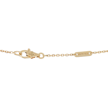 Van Cleef & Arpels 18K Yellow Gold Diamond Mini Frivole Pendant Necklace 4 of 4