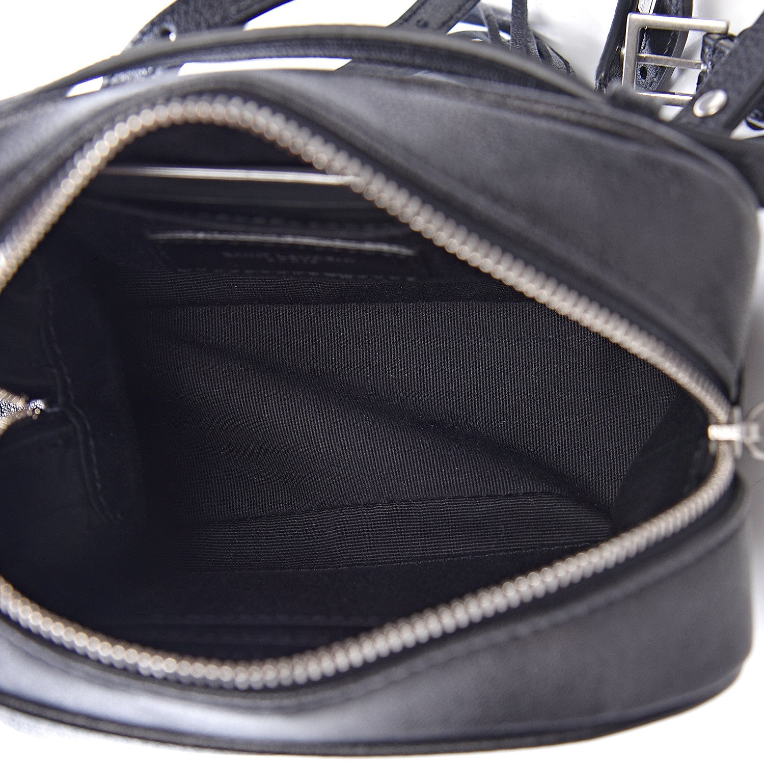 Saint Laurent Lambskin Monogram Lou Belt Bag Black 5 of 10