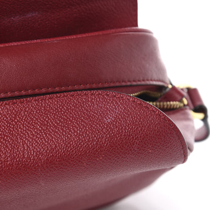 Burberry Soft Grain Calfskin Small Buckle Zip Bag Parade Red 12 of 16