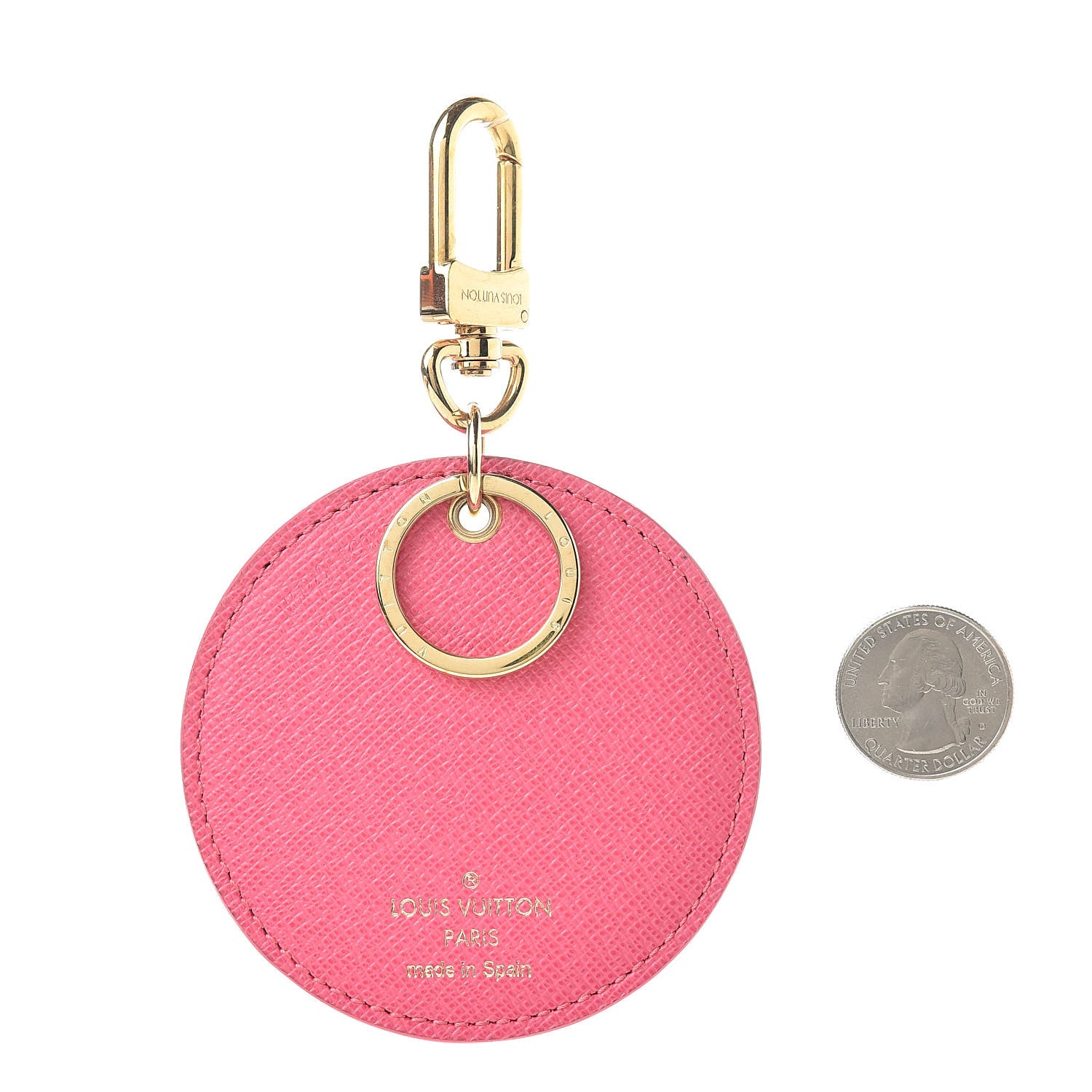Louis Vuitton Monogram Illustre V Bag Charm Key Ring Grenade 2 of 4