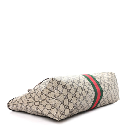 Gucci GG Supreme Monogram Medium Ophidia Shopping Tote Brown 4 of 9