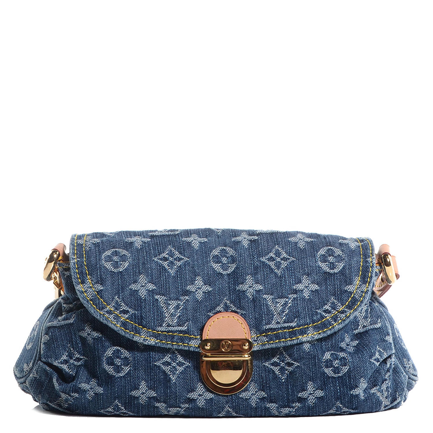 Louis Vuitton Monogram Denim Mini Pleaty Blue 1 of 7