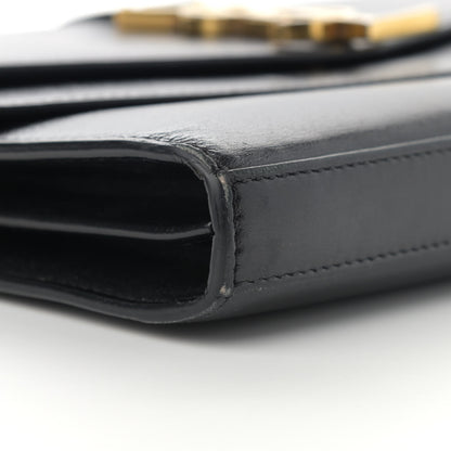 Saint Laurent Smooth Calfskin Monogram Sulpice Chain Wallet Black 9 of 16