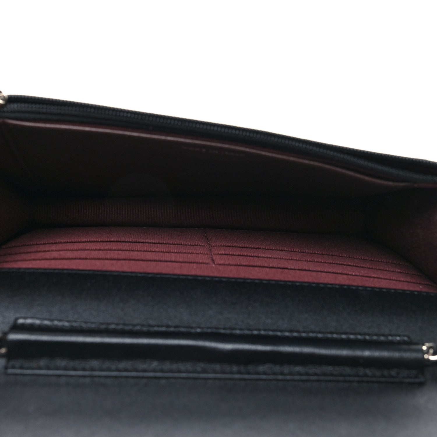 Chanel Lambskin Quilted Wallet On Chain WOC Black 5 of 12