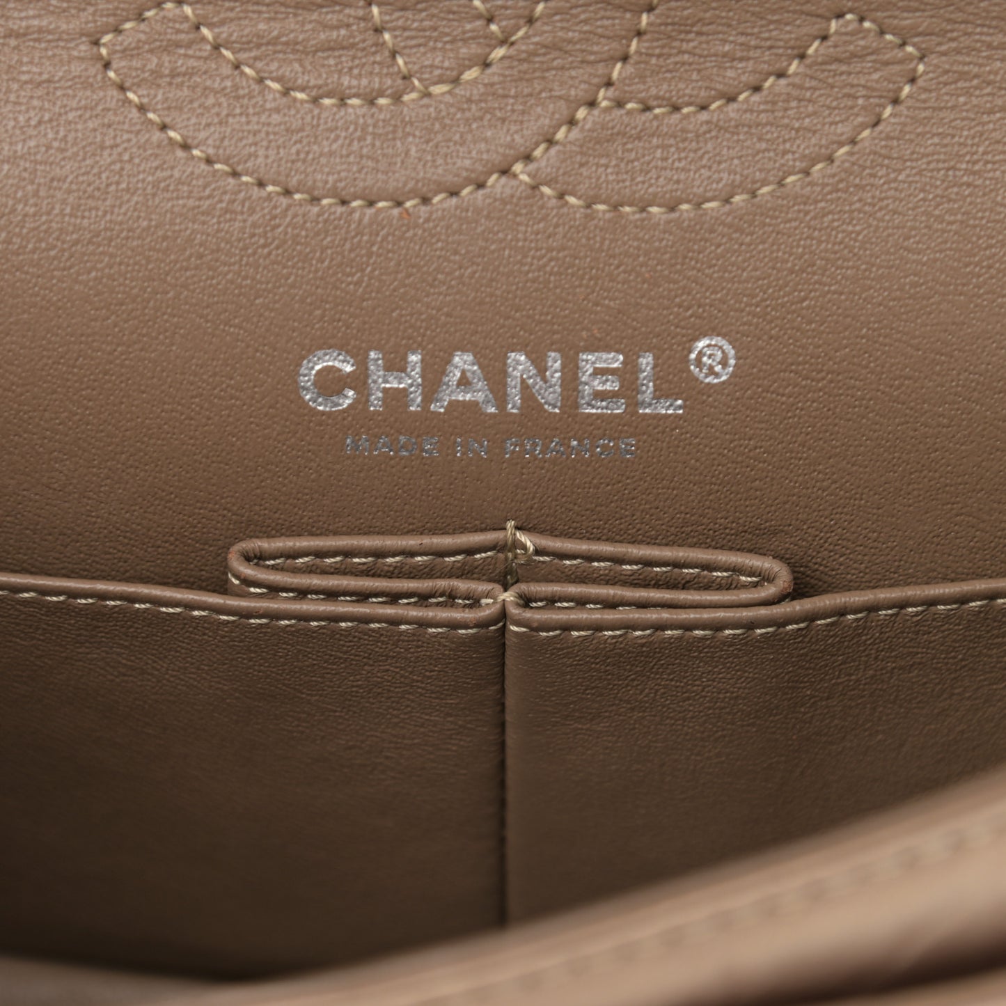 Aged Calfskin Quilted 2.55 Reissue 224 Flap Dark Gold