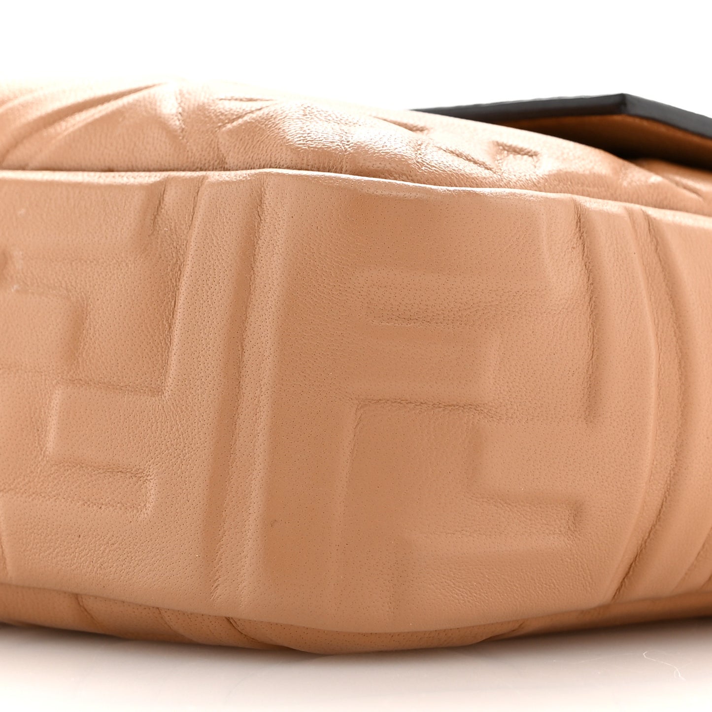 Nappa FF 1974 Embossed Baguette Miele Scuro