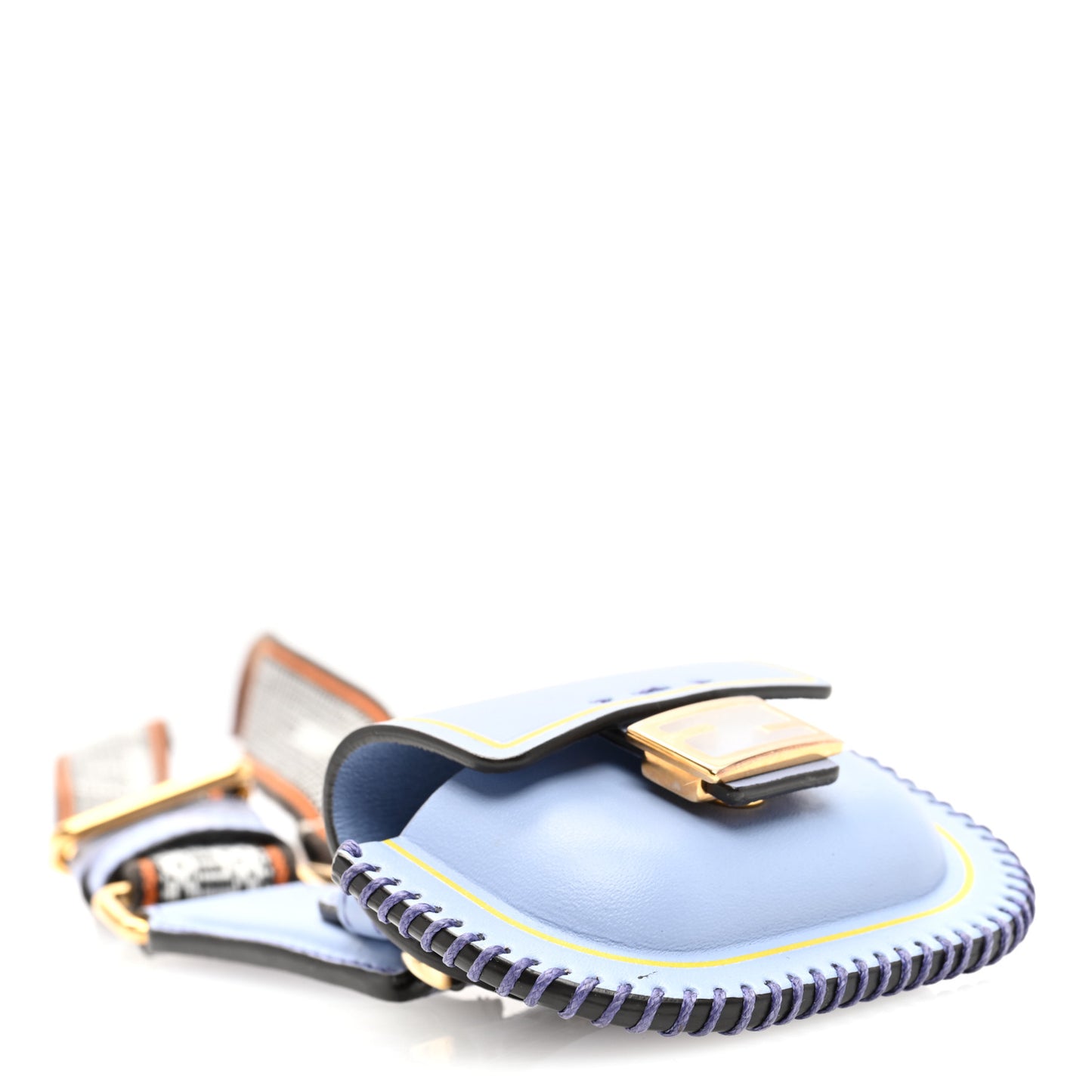 Vitello King Logo Pico Baguette Strap Airpods Pro Case Azzurro Baby