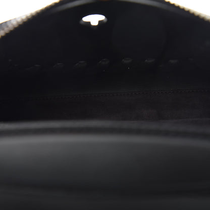 Fendi Vitello Baltico Dolce Nappa Lace Up Small Dotcom Click Chain Satchel Black 8 of 12