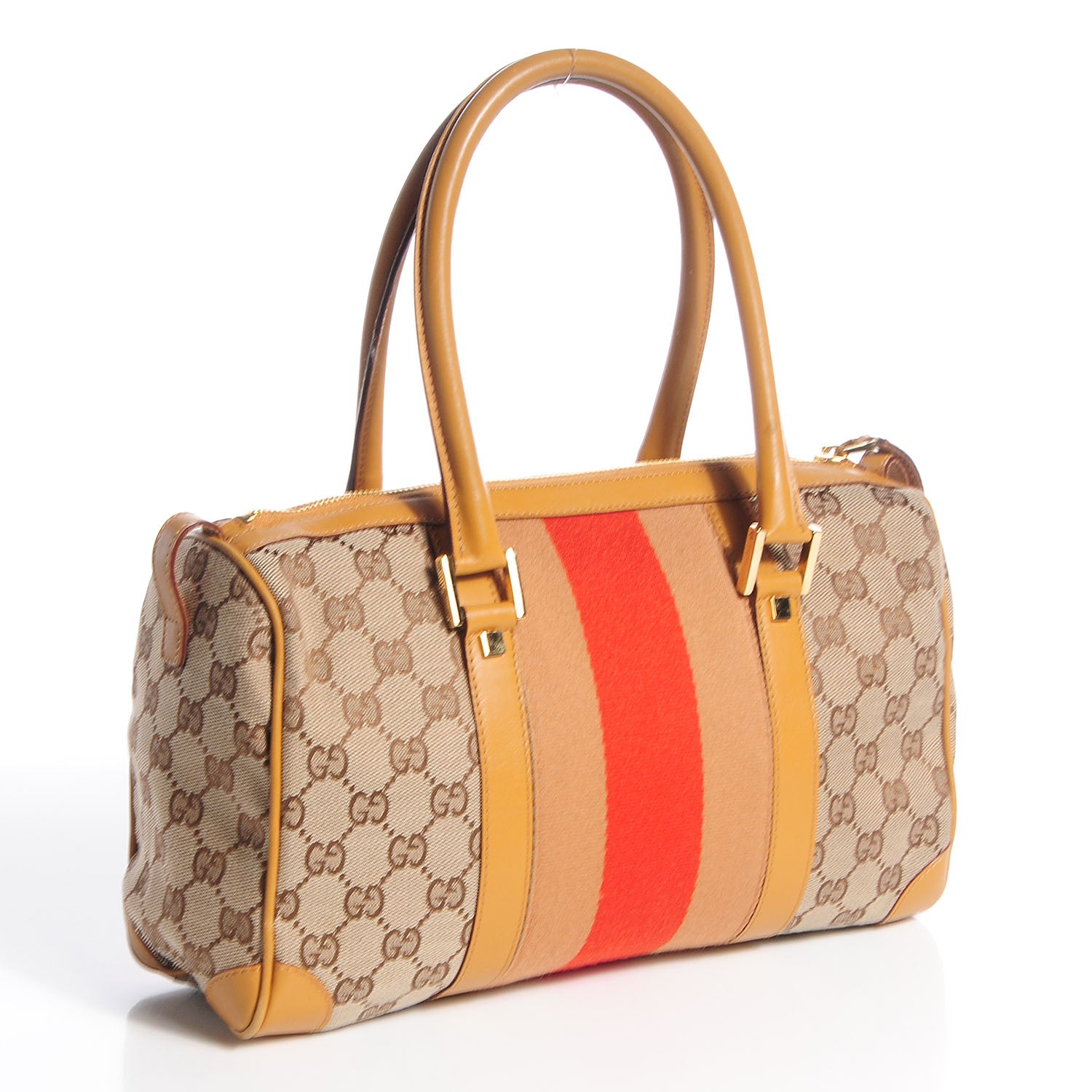 Gucci Monogram Web Boston Orange 3 of 7