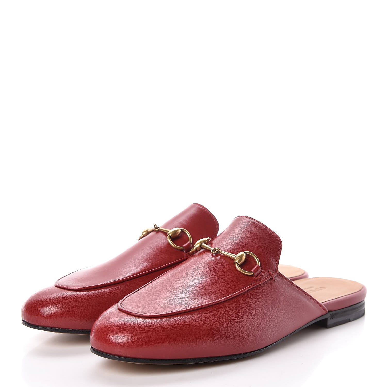 Gucci Malaga Kid Womens Princetown Slippers 38.5 Hibiscus Red 3 of 8