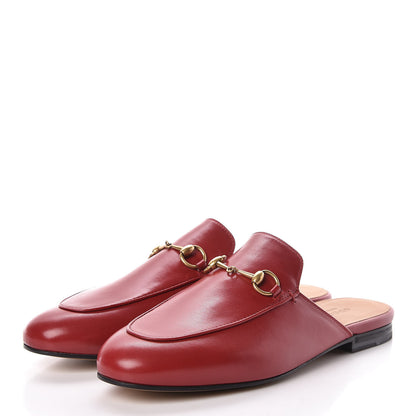Gucci Malaga Kid Womens Princetown Slippers 38.5 Hibiscus Red 3 of 8