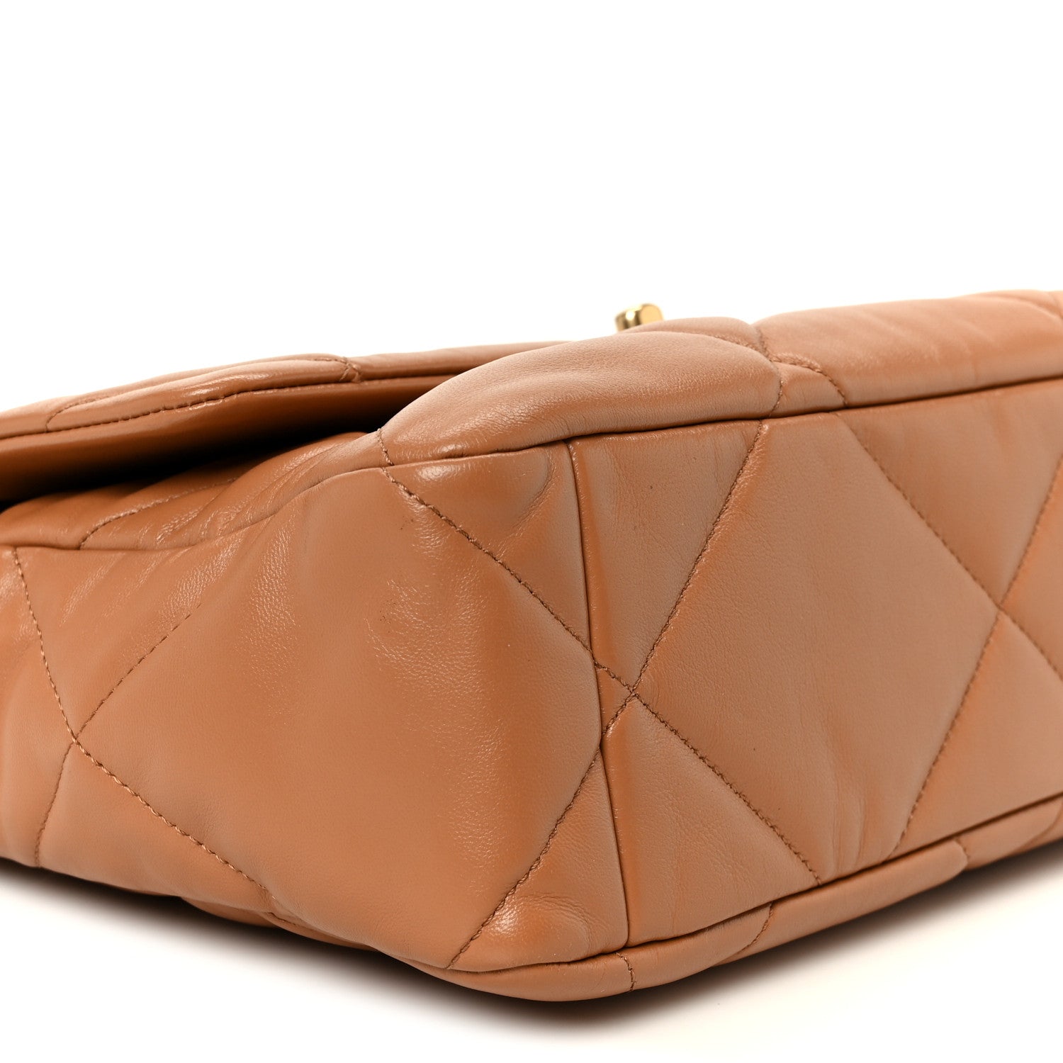 Chanel Lambskin Quilted Large Chanel 19 Flap Brown 9 of 11