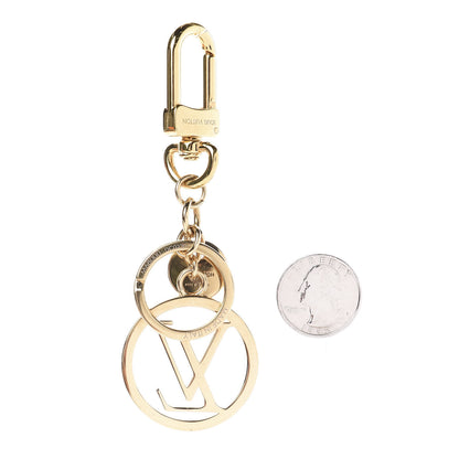 Louis Vuitton LV Circle Bag Charm Key Holder Gold 2 of 2