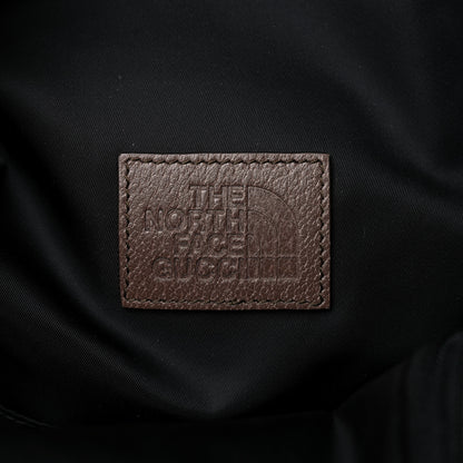 Gucci X THE NORTH FACE Econyl Nylon Medium Backpack Black Ivory New Acero Crop 7 of 9