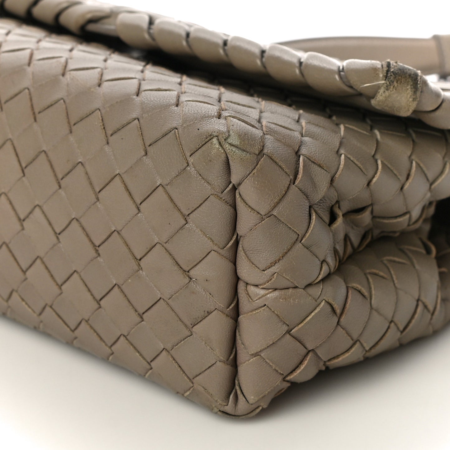 Nappa Intrecciato Baby Olimpia Shoulder Bag Mink
