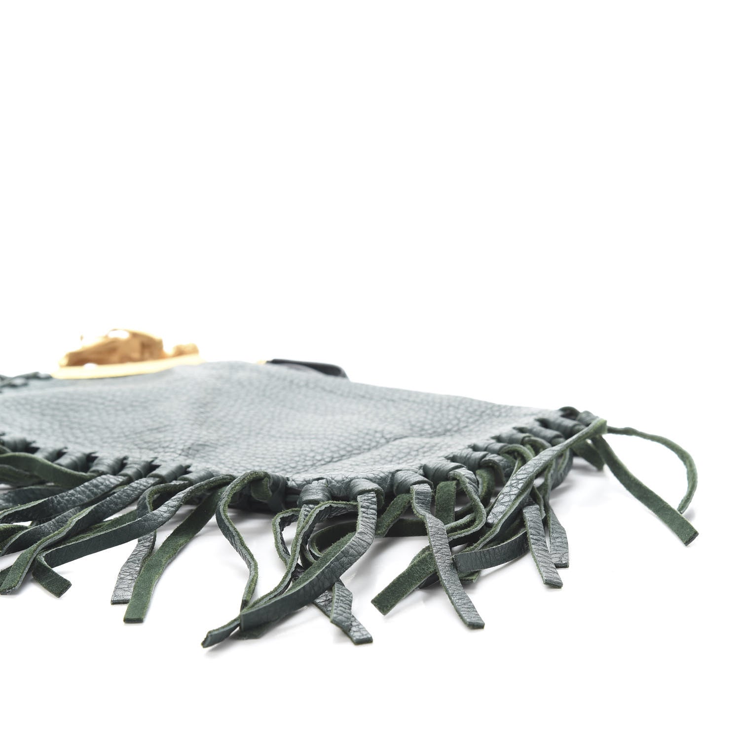 Valentino Garavani Calfskin C-Rockee Sagittarius Fringe Clutch Light Emerald 7 of 10