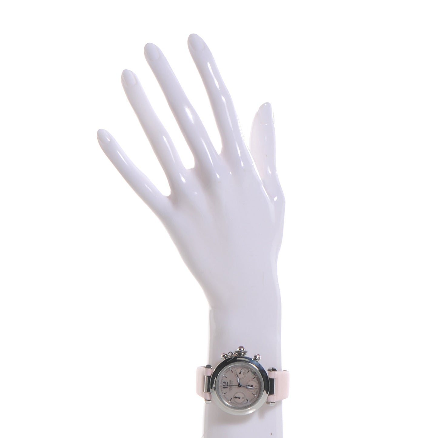 Stainless Steel Satin Mother of Pearl 35mm Miss Pasha Automatic Watch Pink