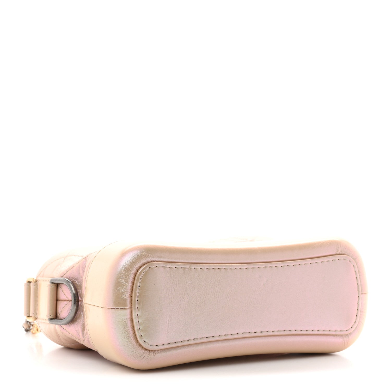 Chanel Iridescent Aged Calfskin Quilted Small Gabrielle Hobo Light Pink 4 of 10