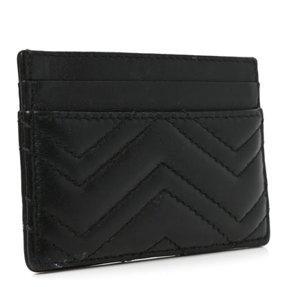 Gucci Calfskin Matelasse GG Marmont Card Holder Black 3 of 7