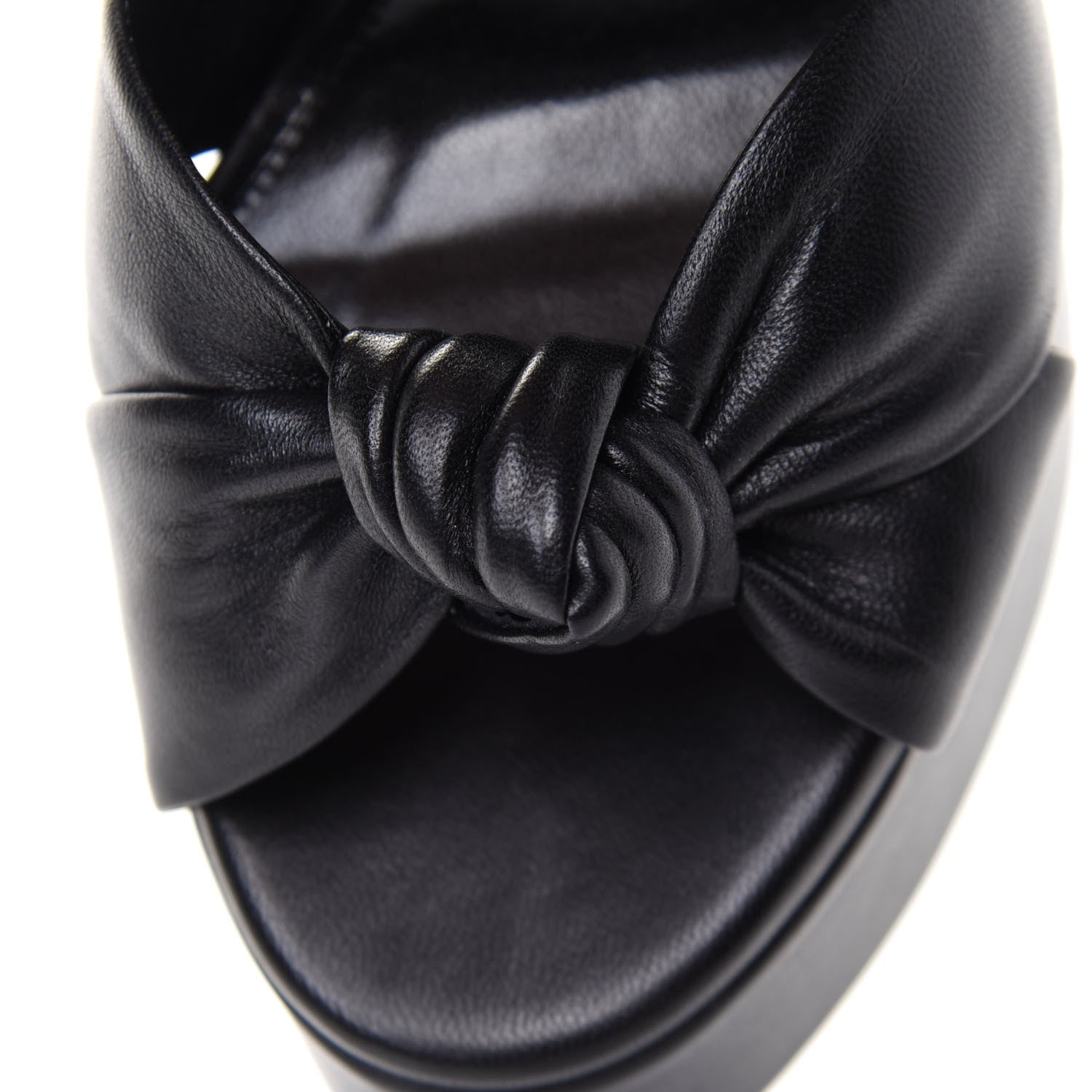 Saint Laurent Vendome Bianca 85 Platform Sandals 37.5 Black 10 of 11