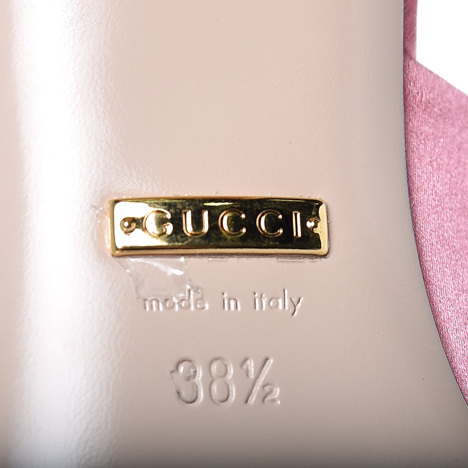 Gucci Silk Satin Crystal Embellished Bow Mules 38.5 Peonia 7 of 9