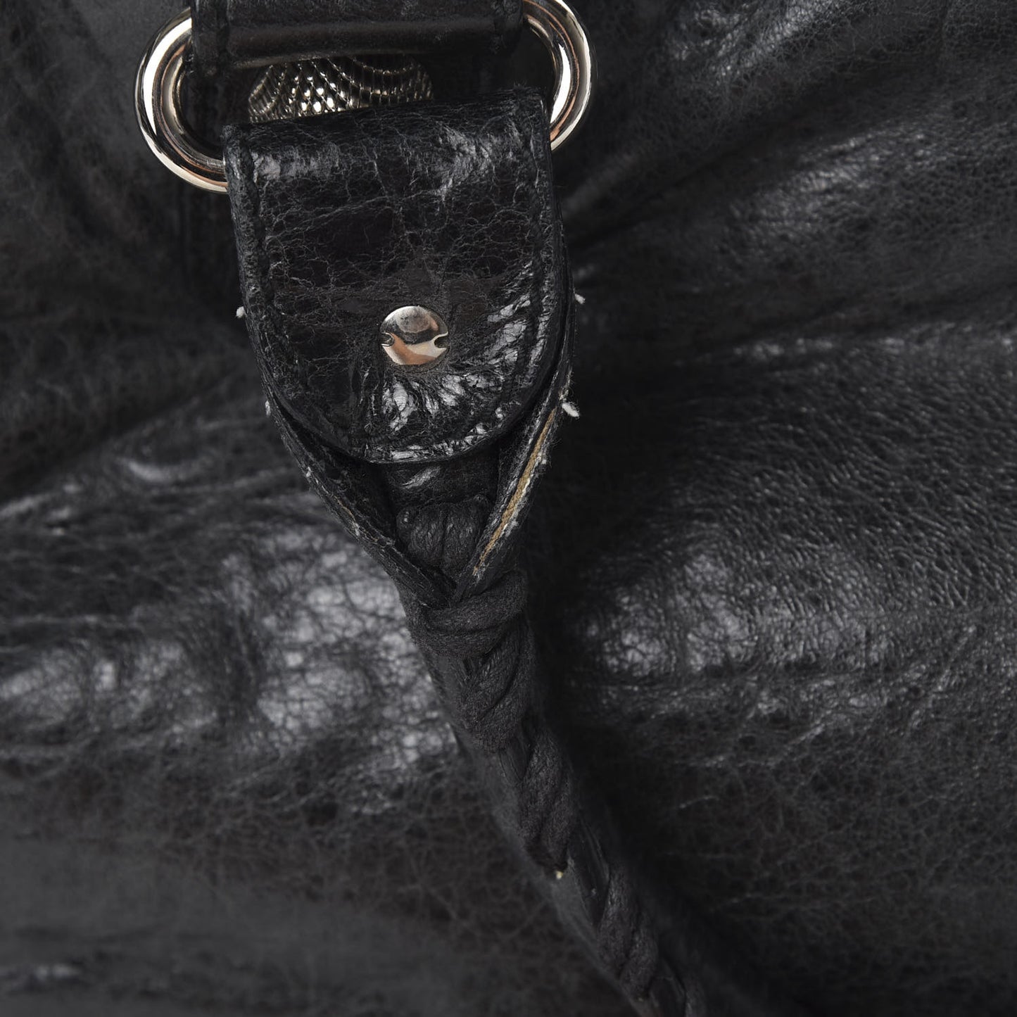 Agneau Giant 21 Silver Hardware Work Black