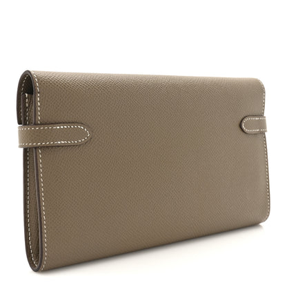 Hermes Epsom Kelly Longue Wallet Etoupe 3 of 9