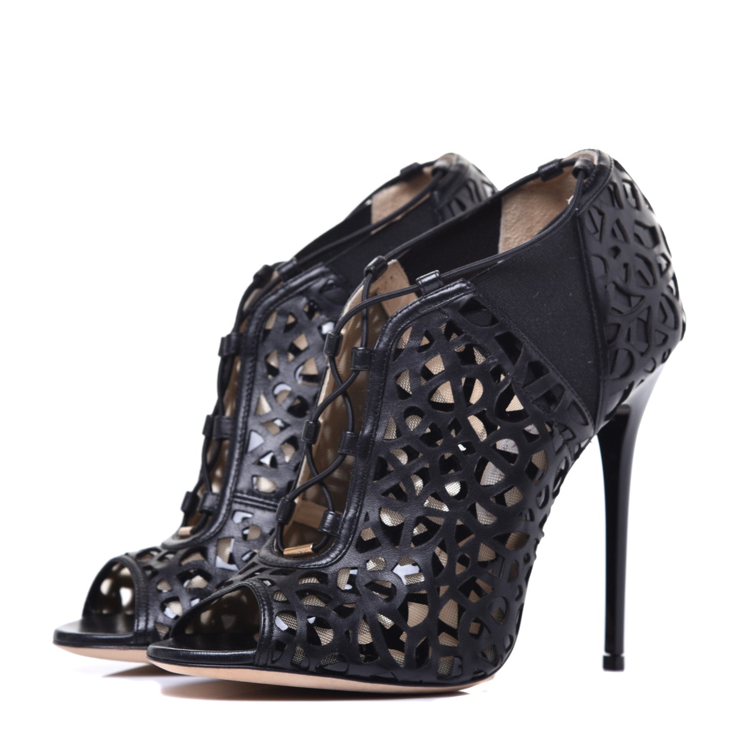 Jimmy Choo Shiny Nappa Tactic Ankle Boots 38.5 Black 3 of 10