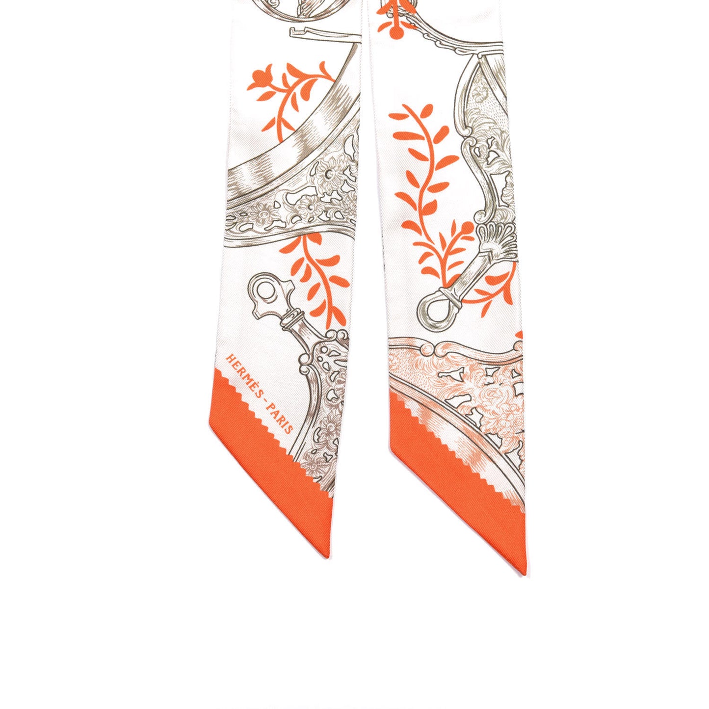 Silk Etriers Remix Twilly Verveine Orange Kaki