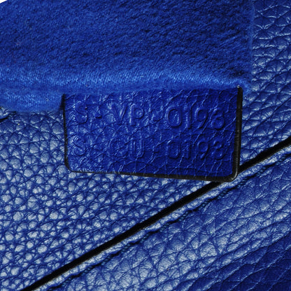 Celine Drummed Calfskin Mini Luggage Indigo 8 of 9