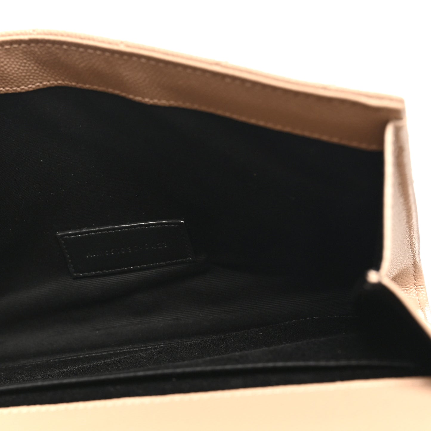Grain De Poudre Textured Mixed Matelasse Triquilt Monogram Clutch Dark Beige Dark Beige