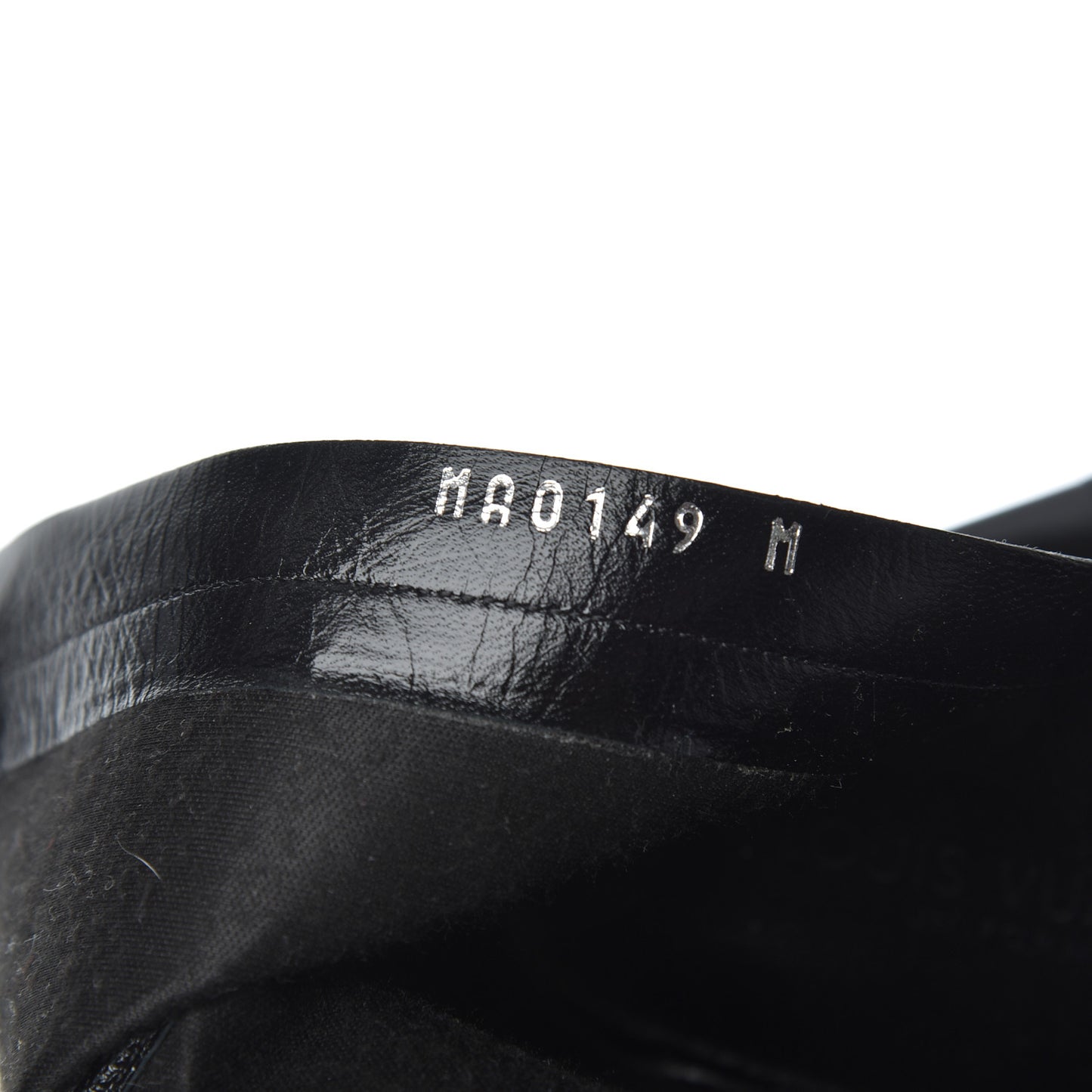Patent Silhouette Ankle Boots 39 Black