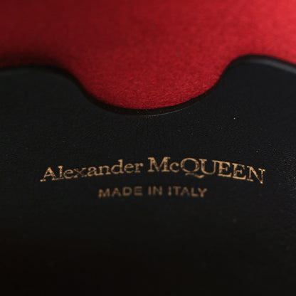 Alexander McQueen Calfskin The Small Story Bag Black Red 5 of 8