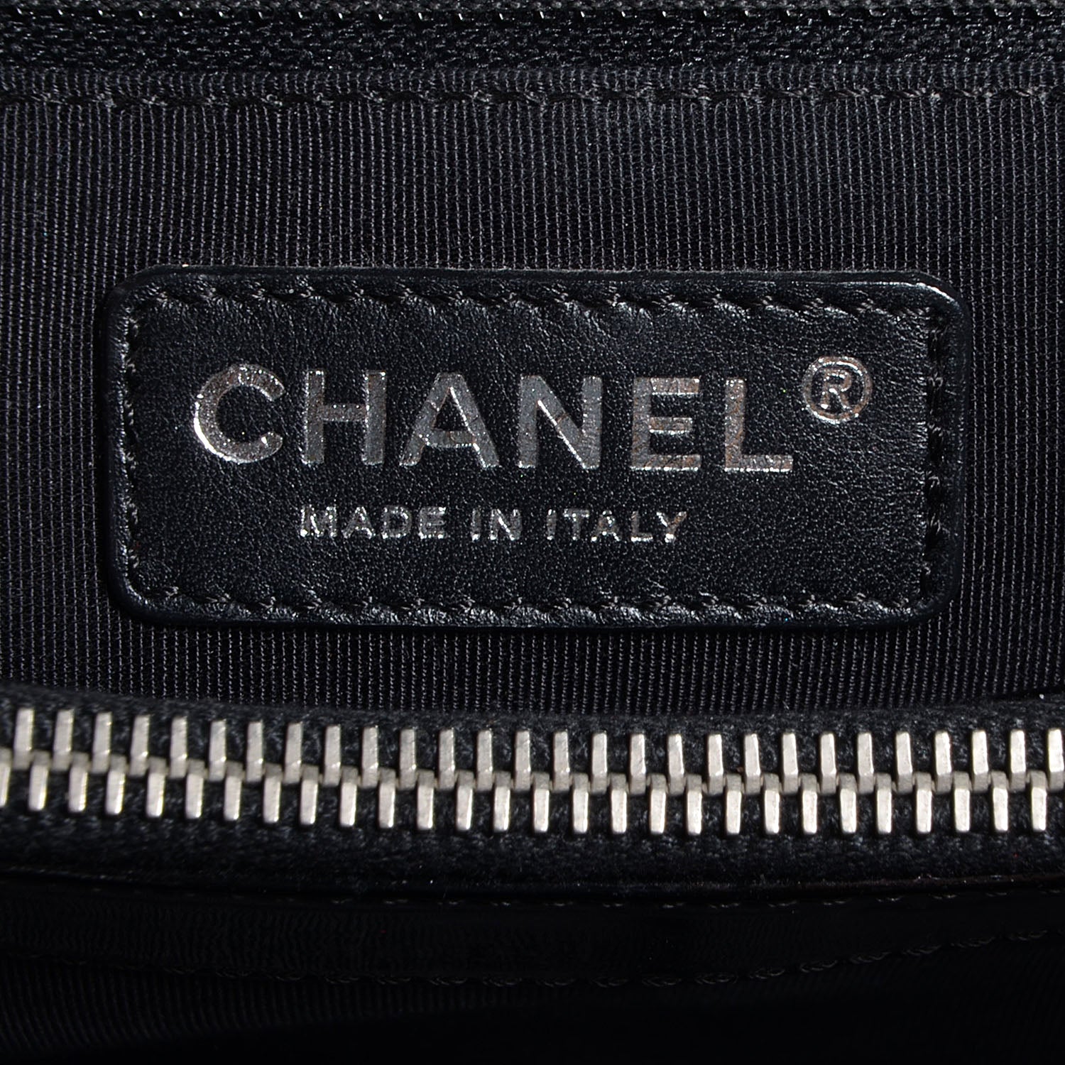 Chanel Patent Grand Shopping Tote GST Black 6 of 7